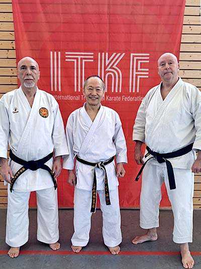 Traditional-karate-Takeshi-Kitagawa-and-Enver-Cakiqi_ITKF with Takeshi Kitagawa and Enver Cakiqi